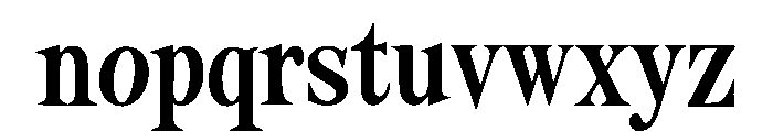Fanthorne Font LOWERCASE
