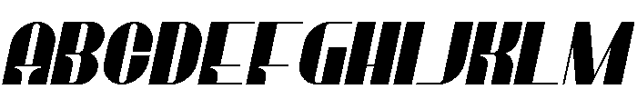 Farday Italic Font UPPERCASE