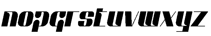 Farday Italic Font LOWERCASE
