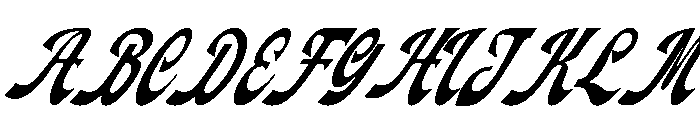 Fardiale Italic Font UPPERCASE