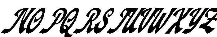 Fardiale Italic Font UPPERCASE
