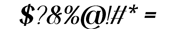 Faresty Italic Font OTHER CHARS