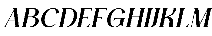Faresty Italic Font UPPERCASE