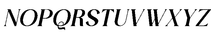 Faresty Italic Font UPPERCASE