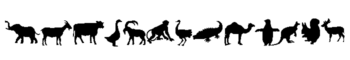 Farm Animal Friends Font UPPERCASE