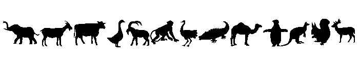 Farm Animal Friends Font LOWERCASE