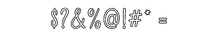Farm Family Line Font OTHER CHARS