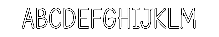 Farm Family Line Font UPPERCASE