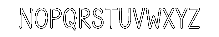 Farm Family Line Font UPPERCASE