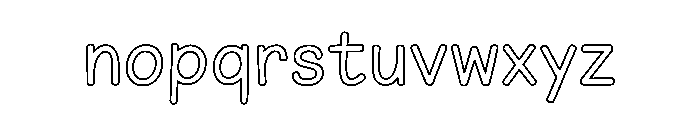 Farm Family Line Font LOWERCASE