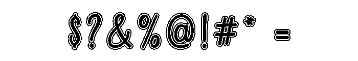 Farm Family Outline Font OTHER CHARS