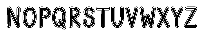 Farm Family Outline Font UPPERCASE