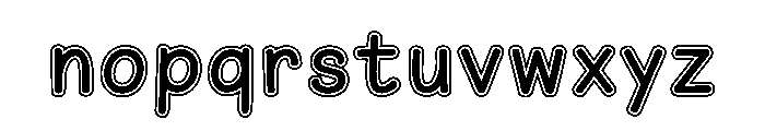 Farm Family Outline Font LOWERCASE