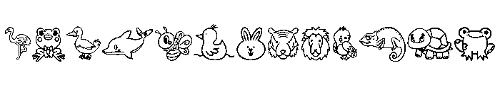 Farm animal FONT