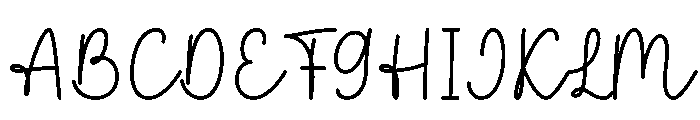 Farmhouse Breakfast Font UPPERCASE