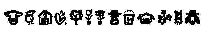 Farmhouse Doodle Colorful FONT