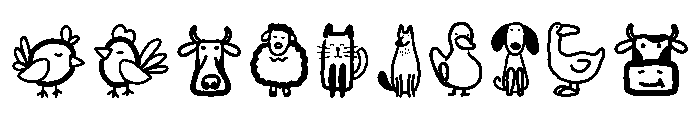 Farmhouse Doodle Font OTHER CHARS