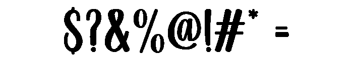 Farmhouse Valentine's Font OTHER CHARS