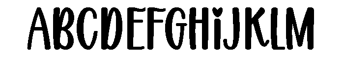 Farmhouse Valentine's Font UPPERCASE