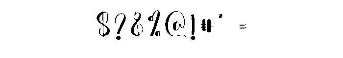 Farmstead1 Font OTHER CHARS