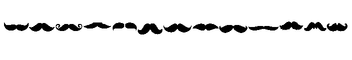 Farther day Mustache Font UPPERCASE