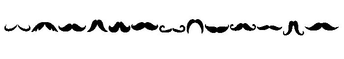 Farther day Mustache Font UPPERCASE