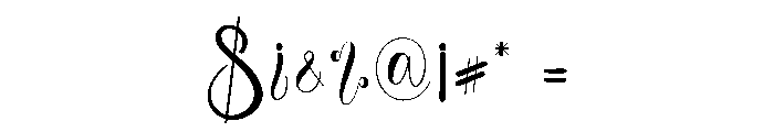 Fashion  Modeling Font OTHER CHARS