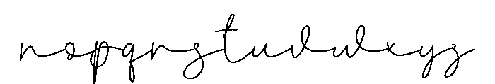 Fashion Sunshine Font LOWERCASE