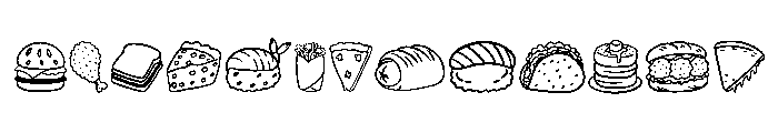 Fast Food Doodle FONT