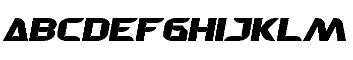 Fast Muscle Font UPPERCASE