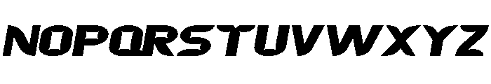 Fast Muscle Font UPPERCASE