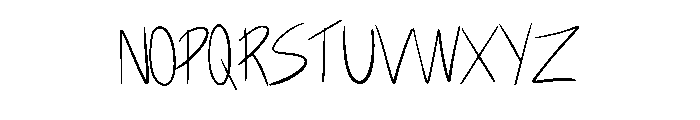 Fast Note Handwriting B Regular Font LOWERCASE