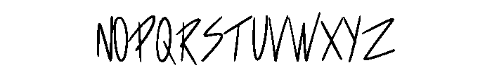 Fast Sketch Handwriting Regular Font LOWERCASE