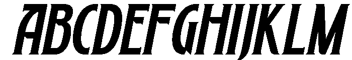 Fasthon-Oblique Font UPPERCASE