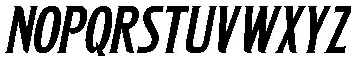 Fasthon-Oblique Font UPPERCASE