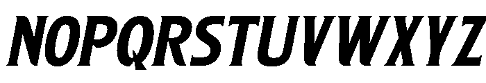 Fasthon-Oblique Font LOWERCASE