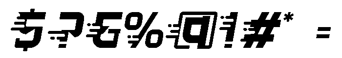 Fastlane Four Font OTHER CHARS