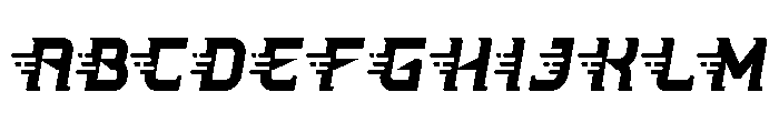 Fastlane Four Font UPPERCASE