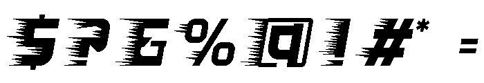Fastlane Three Font OTHER CHARS