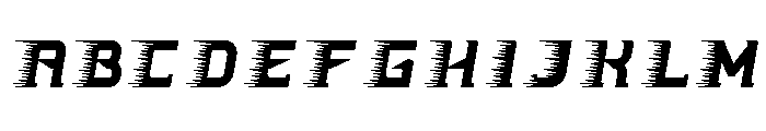Fastlane Three Font UPPERCASE