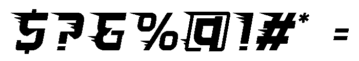 Fastlane Two Font OTHER CHARS