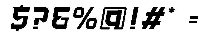 Fastlane Font OTHER CHARS
