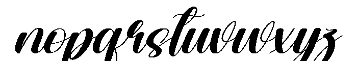 Fasty Font LOWERCASE
