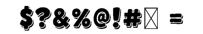 Fat Donkey Font OTHER CHARS