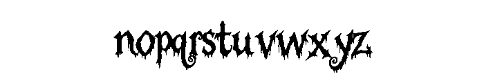 Fates Borgnes Font LOWERCASE