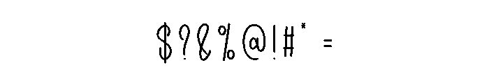 Father Handmade Font OTHER CHARS