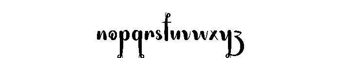Father Midnights Font LOWERCASE