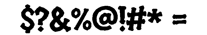 Father Punker Font OTHER CHARS