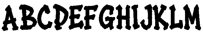 Father Punker Font UPPERCASE