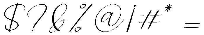 Fathers Signature Font OTHER CHARS